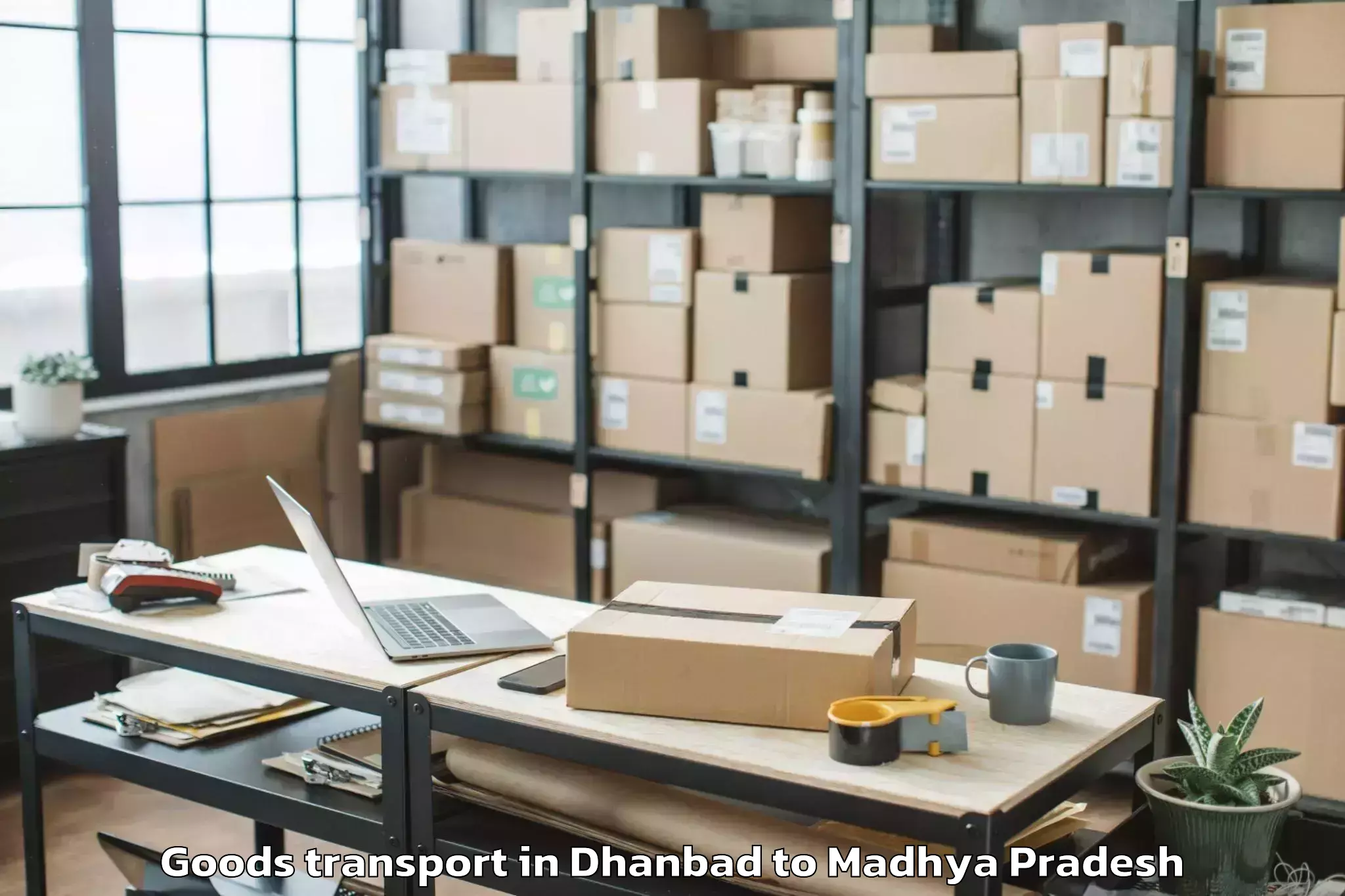 Get Dhanbad to Harsud Goods Transport